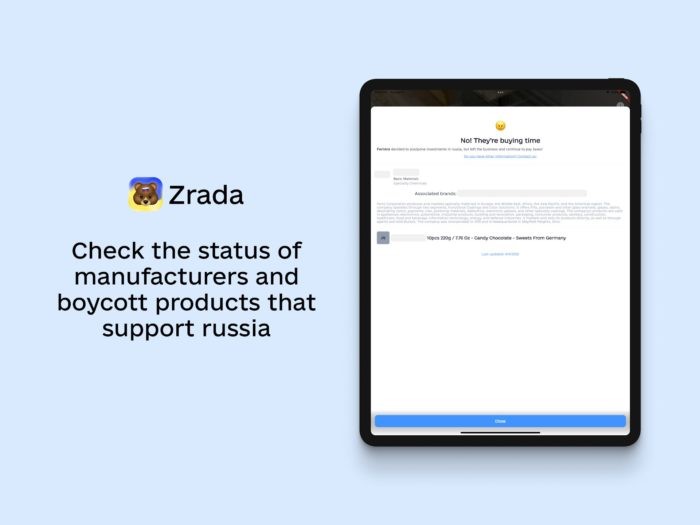 Ukrainian App Shows Active Businesses in Russia by Scanning a Barcode